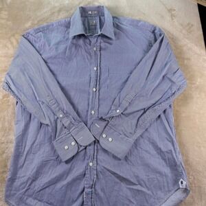 Peter‎ Millar Mens Button Down Long Sleeve Pinstripe Dress Shirt